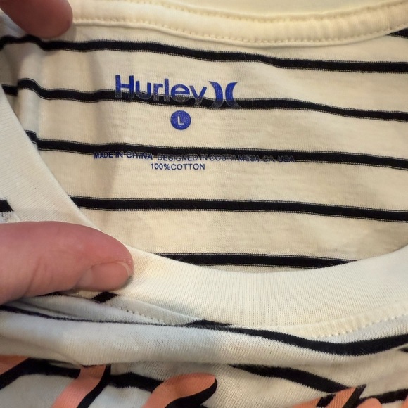 Old Navy & Hurley Striped Shirt Bundle Size Large. - Picture 6 of 8